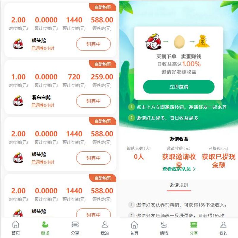 图片[2]-鹅之家机器人充电宝区块共享复利合约挖矿挂机理财分红发圈赚钱系统源码-启航资源