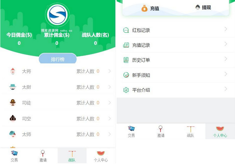 【完美运营】新版小清新币圈免公众号版+对接支付+推广K线-启航资源