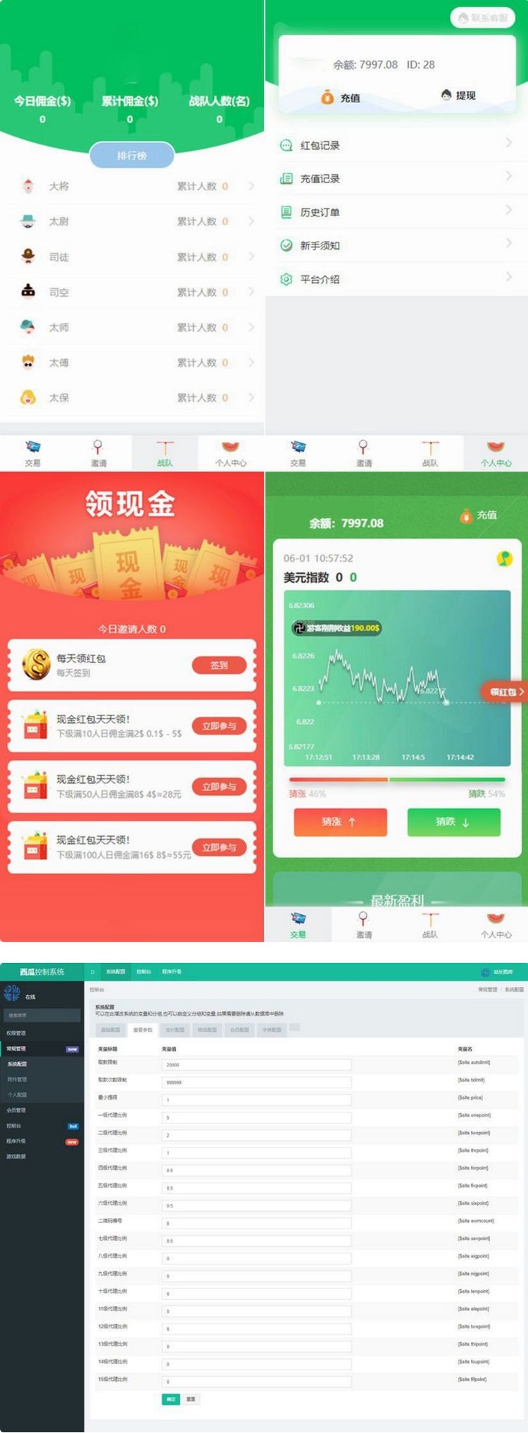 小清新币圈免公众号版+对接支付+推广K线正常完美源码-启航资源