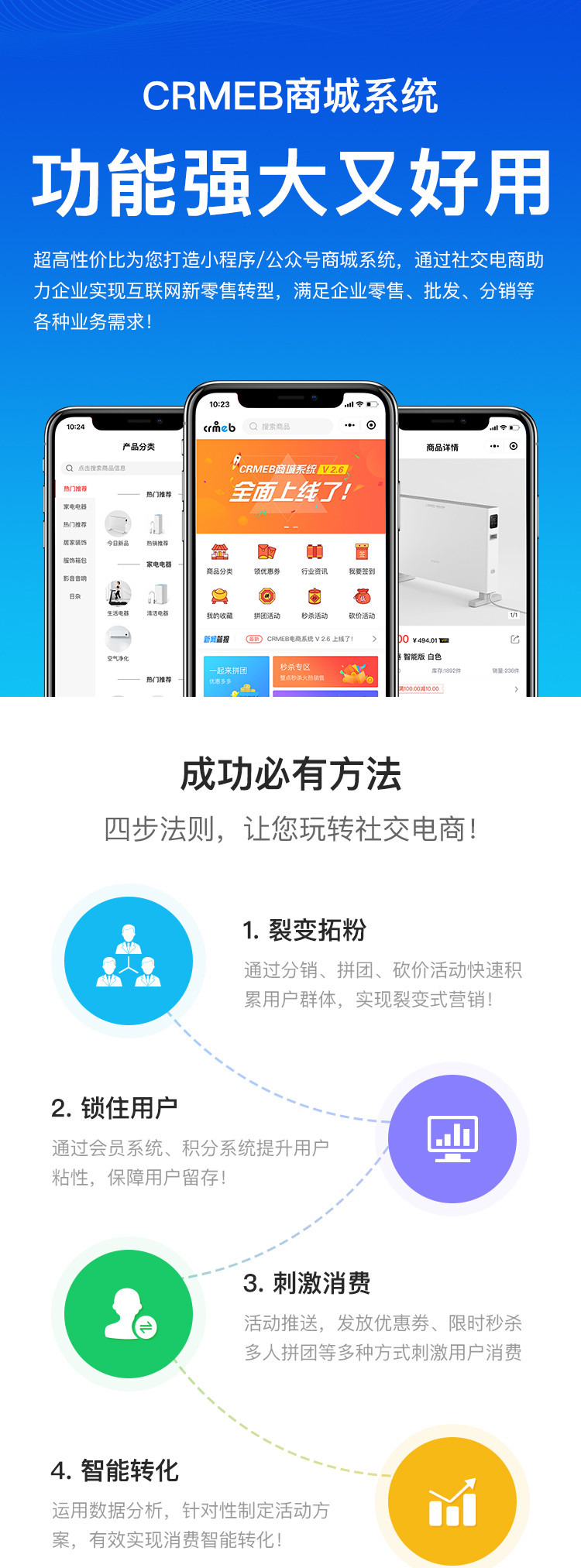 图片[1]-CRMEB商城系统V3.24 带直播全功能插件 小程序源码-启航资源