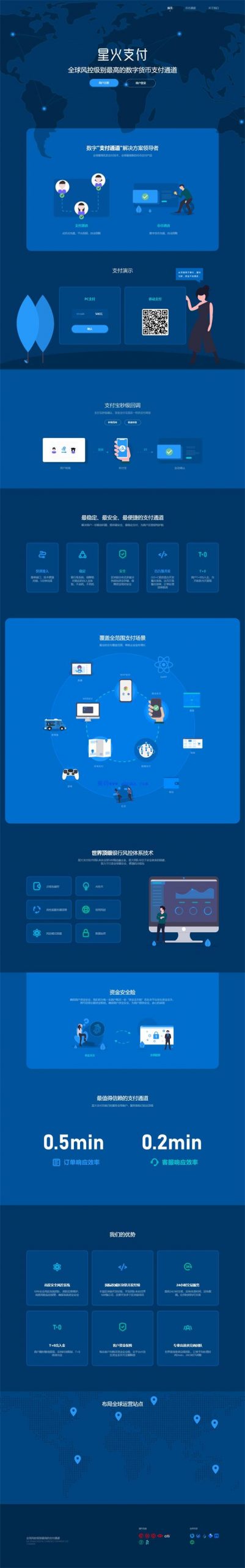 星火支付/USDT承兑系统/支持ERC20 OMNI/代理商/第三方支付对接-启航资源