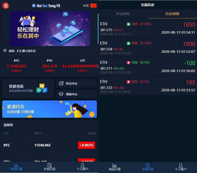 图片[1]-完美运营版 汇汇通微盘源码 最新更新汇汇通微盘usdt支付+K线正常+完整数据-启航资源