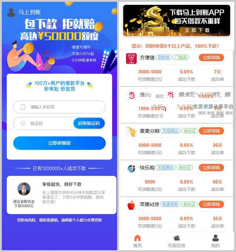 亲测DolphinPHP开发简约强大的借贷超市系统源码 去授权+搭建教程-启航资源