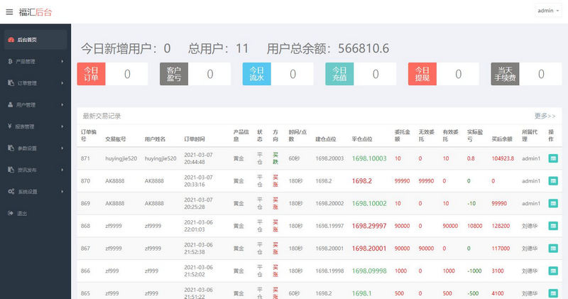 图片[3]-亲测ThinkPHP二开福汇微盘源码+时间盘+K线采集 运营版-启航资源