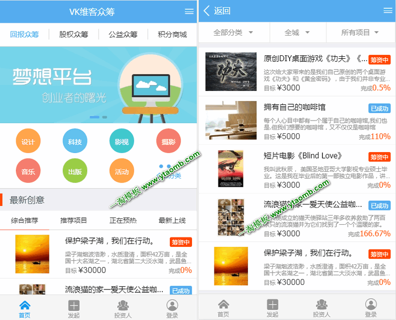 图片[5]-亲测VK维客众筹网整站源码+手机端众筹网站系统源码下载-启航资源
