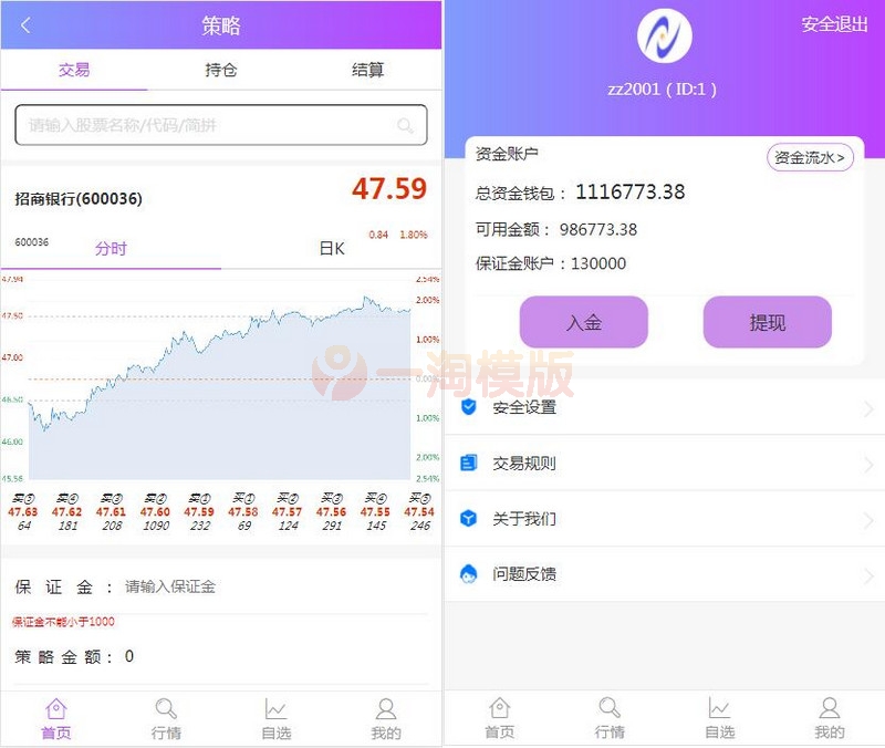 图片[2]-亲测2021最新单手机版双融 金融系统 带静态官网 K线正常 可打包成APP-启航资源