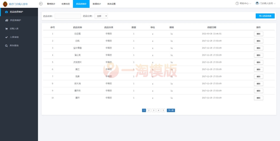 图片[3]-亲测ThinkPHP医疗门诊病人挂号管理系统源码 医院进销存管理系统-启航资源