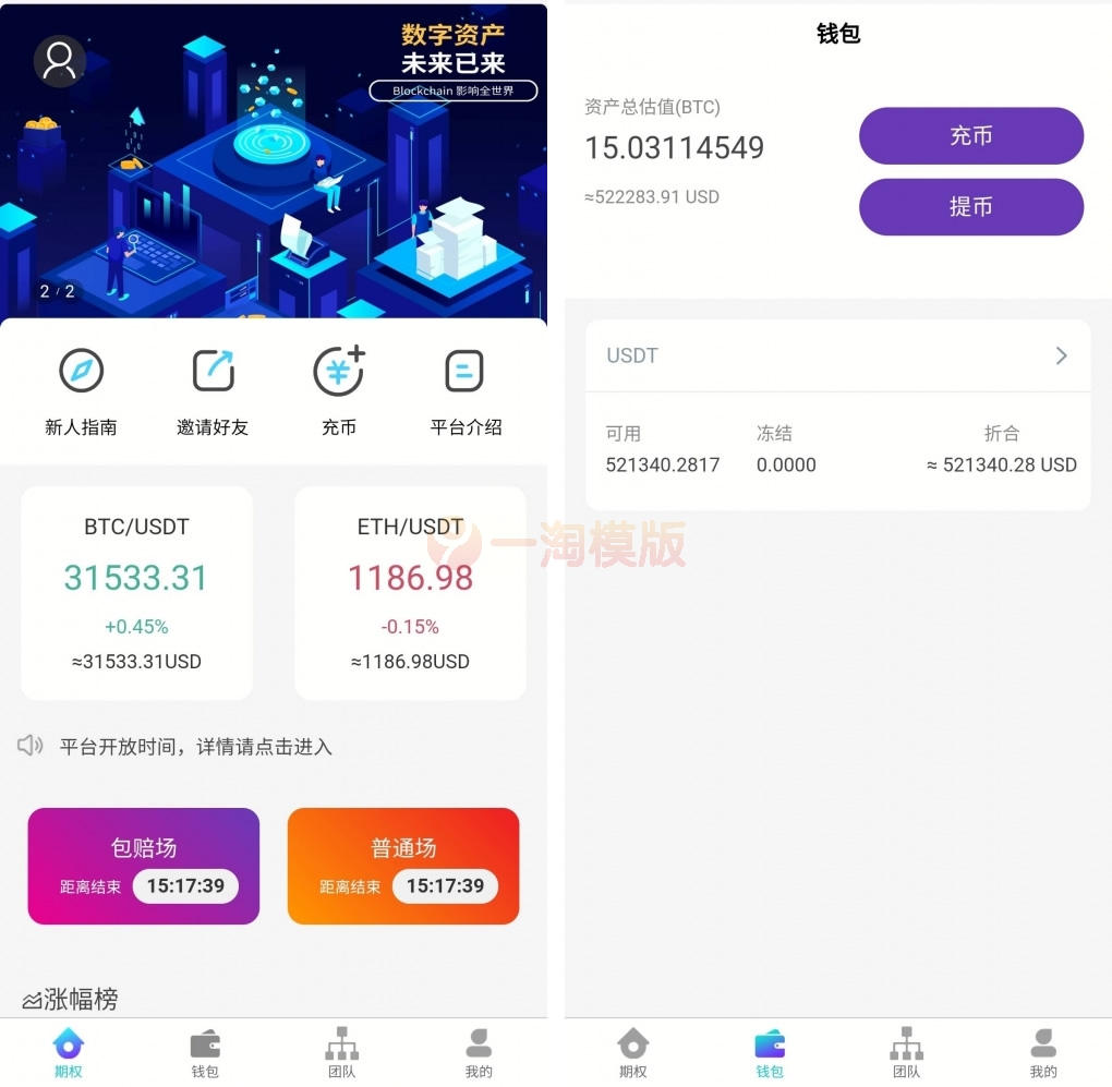 图片[1]-价值6000的USDT竞猜盘源码+时间盘源码+多语言带包赔-启航资源