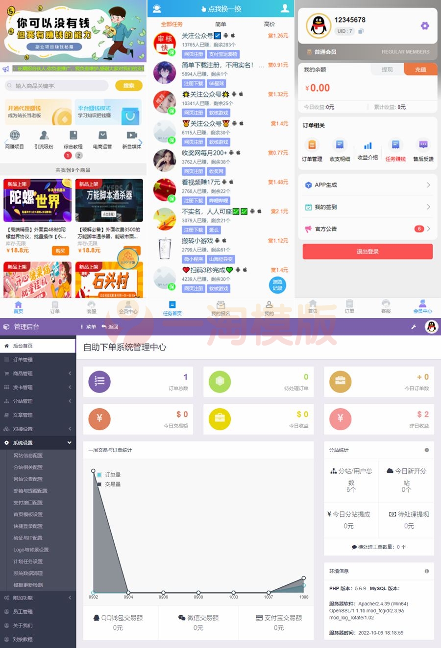 图片[1]-亲测全新知识付费源码/二开彩虹代刷全新模板无限制版-启航资源