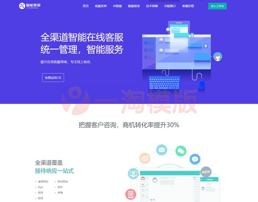 图片[1]-亲测智能AI客服系统源码/20国语言在线客服系统源码-启航资源