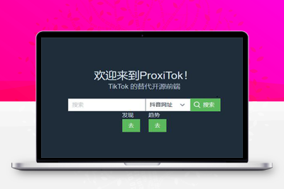 亲测ProxiTok国际版抖音TikTok网页版源码，支持国内网络直连-启航资源