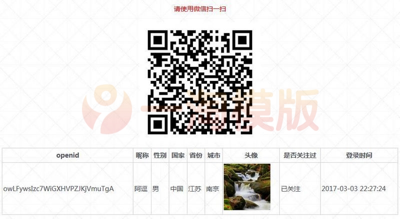 图片[1]-亲测PHP微信扫码关注公众号并登录授权源码-启航资源