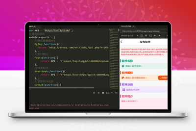 软件社区HBuilderX前端+thinkphp后端源码-启航资源