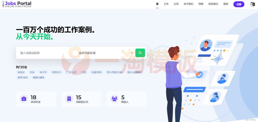 图片[1]-Jobs Portal求职招聘系统源码v3.5版-启航资源